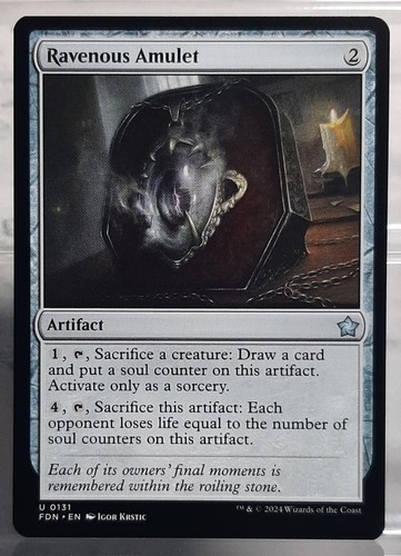 Magic ravenous amulet - amulet,